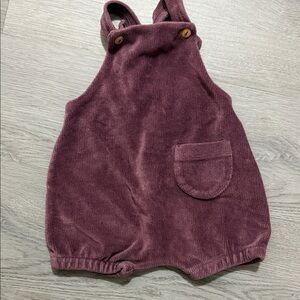Zara Plum Corduroy Romper